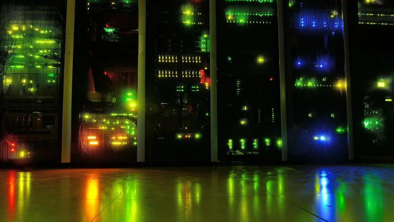 A dark database server with a faint status light — a scheduled job that logged a run but did nothing.